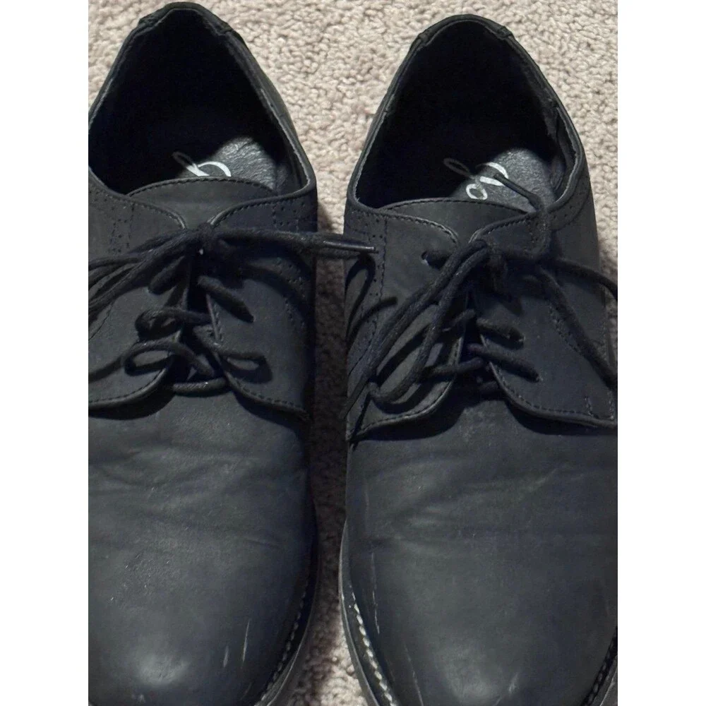 Jousen Milan Brand, Men’s Black Dress Shoes, Size 9 Footwear